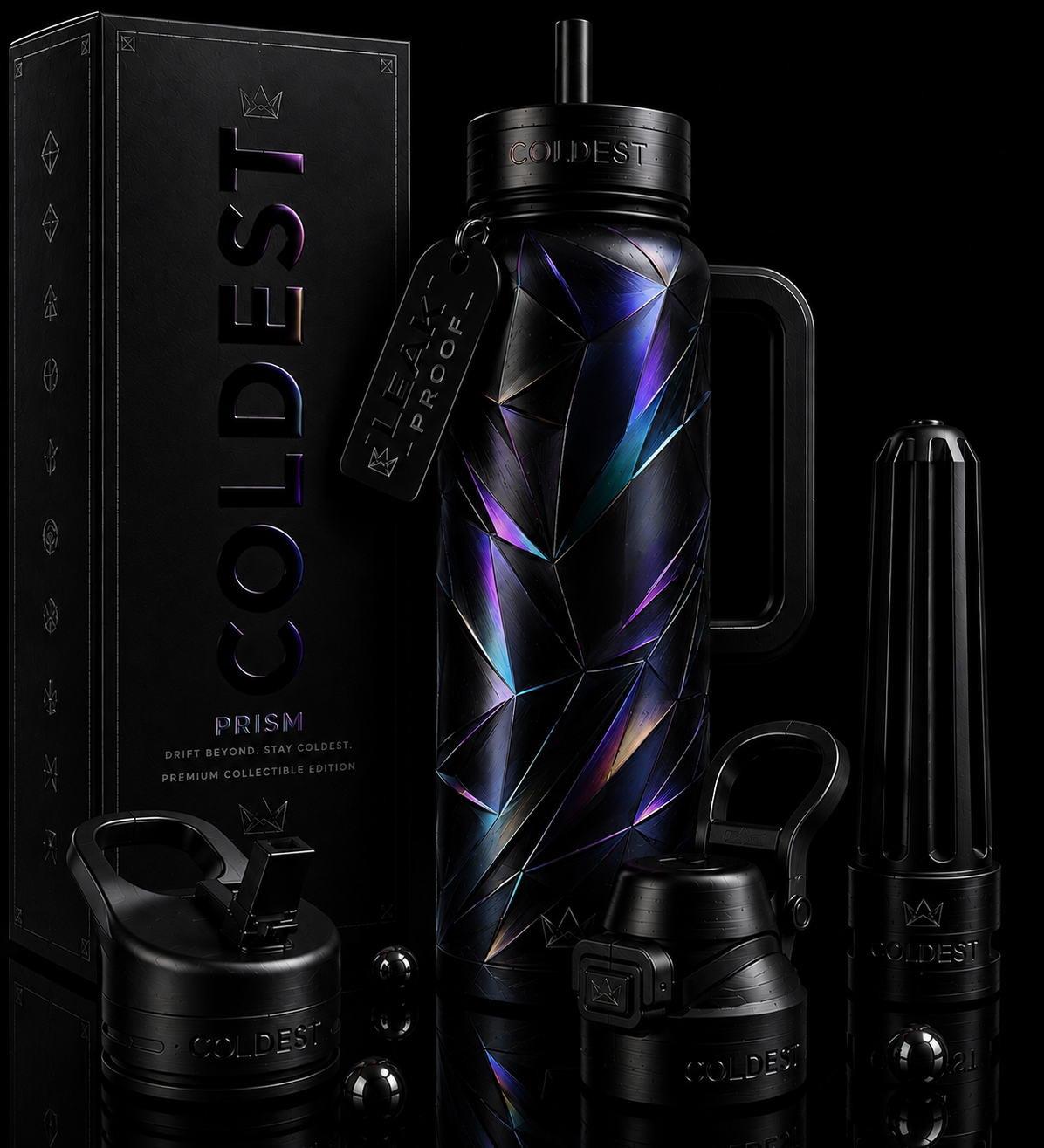 Prism water bottle design