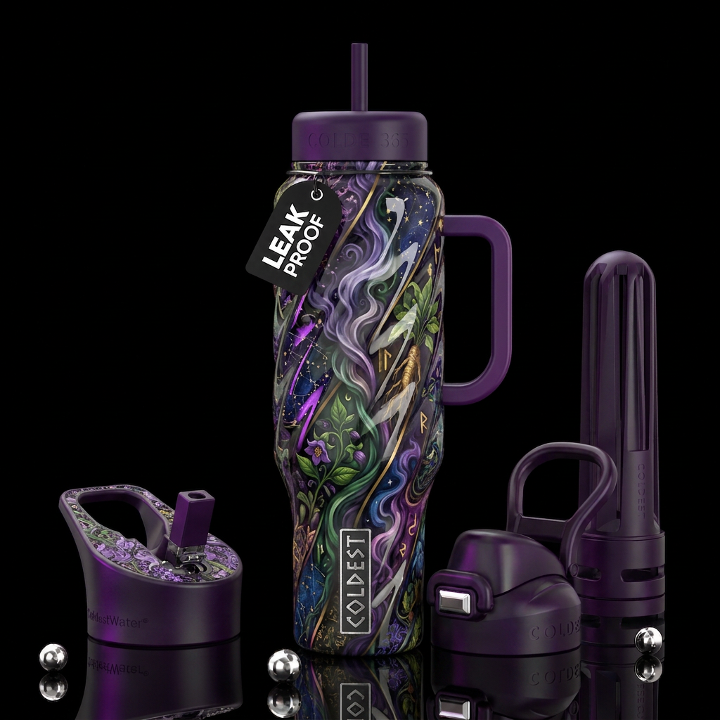 Twisted twisting, glossy, trompe-l'œil,beautiferou... water bottle design