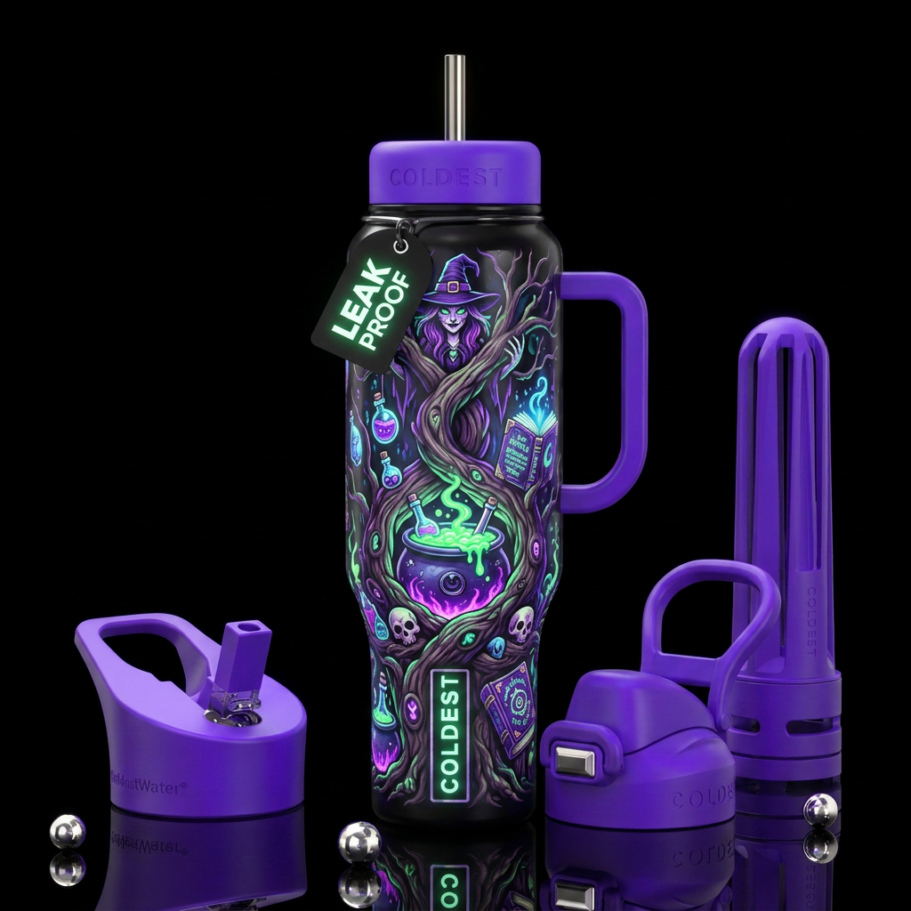 Twisted twisting, glossy, trompe-l'œil,beautiferou... water bottle design