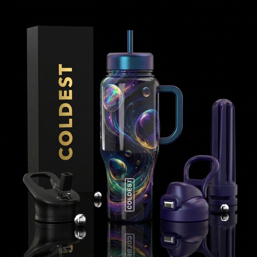 artistic, darkness, orb,, realism, luxurious, arti... water bottle design
