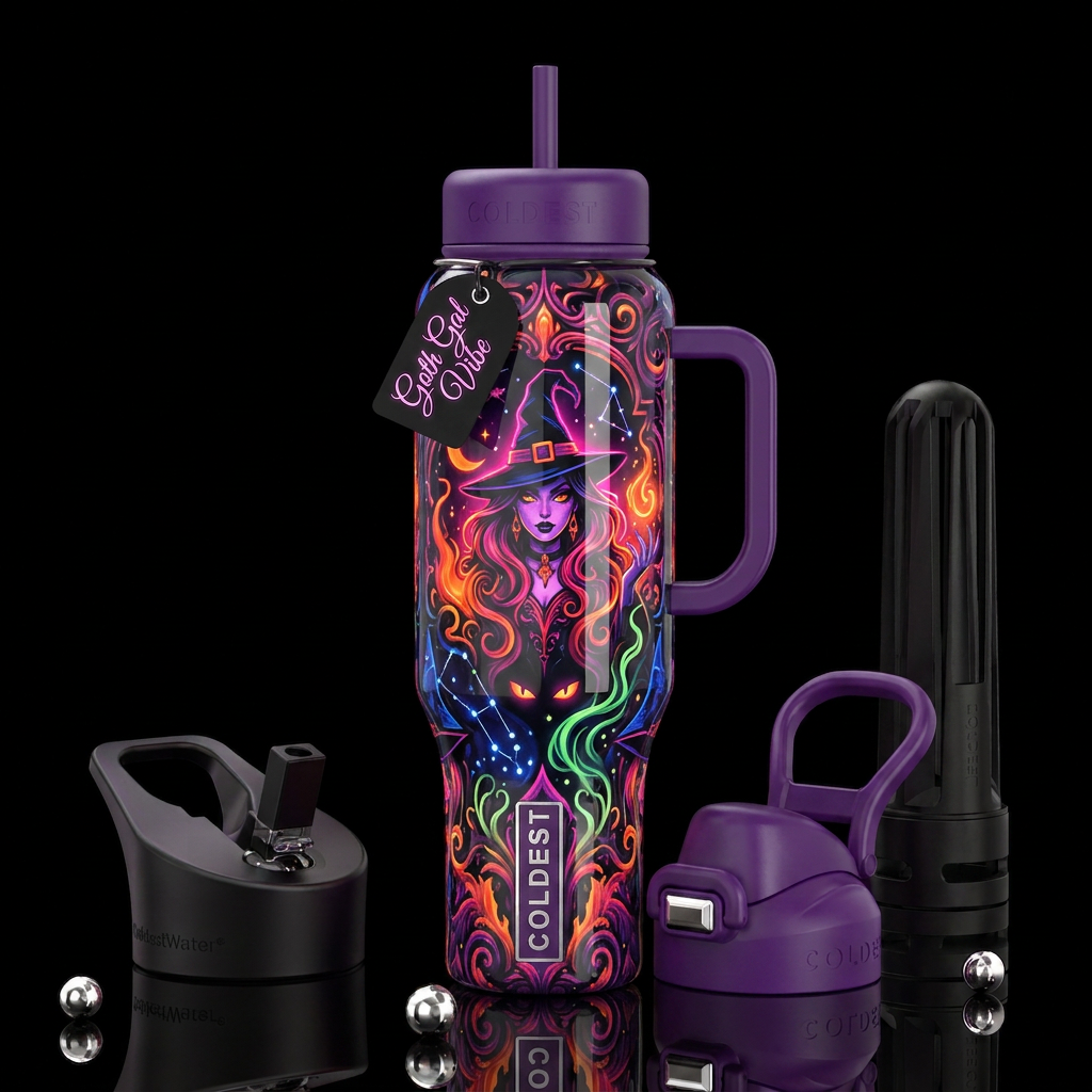Avant-garde,Halloween, savvy,glowie,sassy, glossy,... water bottle design