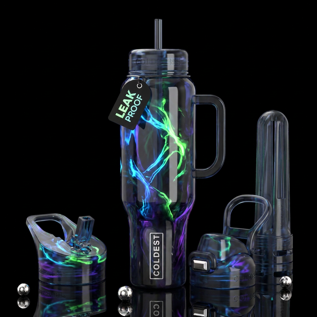 Avant-garde, spooky,Halloween, savvy,glowie,sassy,... water bottle design