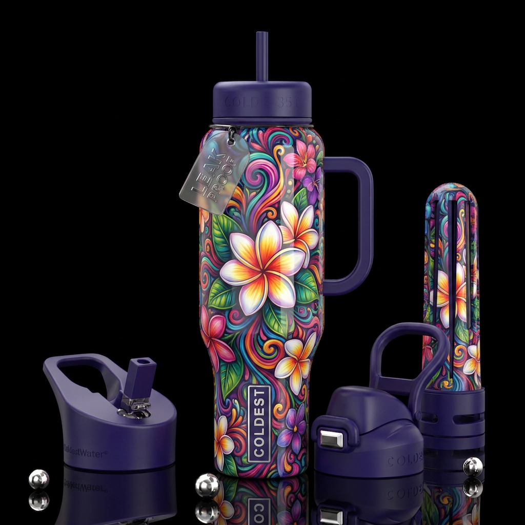 ,glossy, trompe-l'œil, beautiferous, ,patchouli ,p... water bottle design