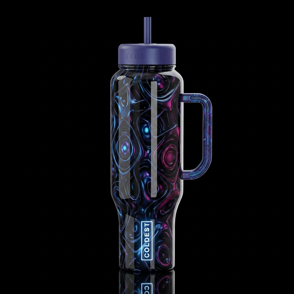 The evil within, glossy, trompe-l'œil, beautiferou... water bottle design