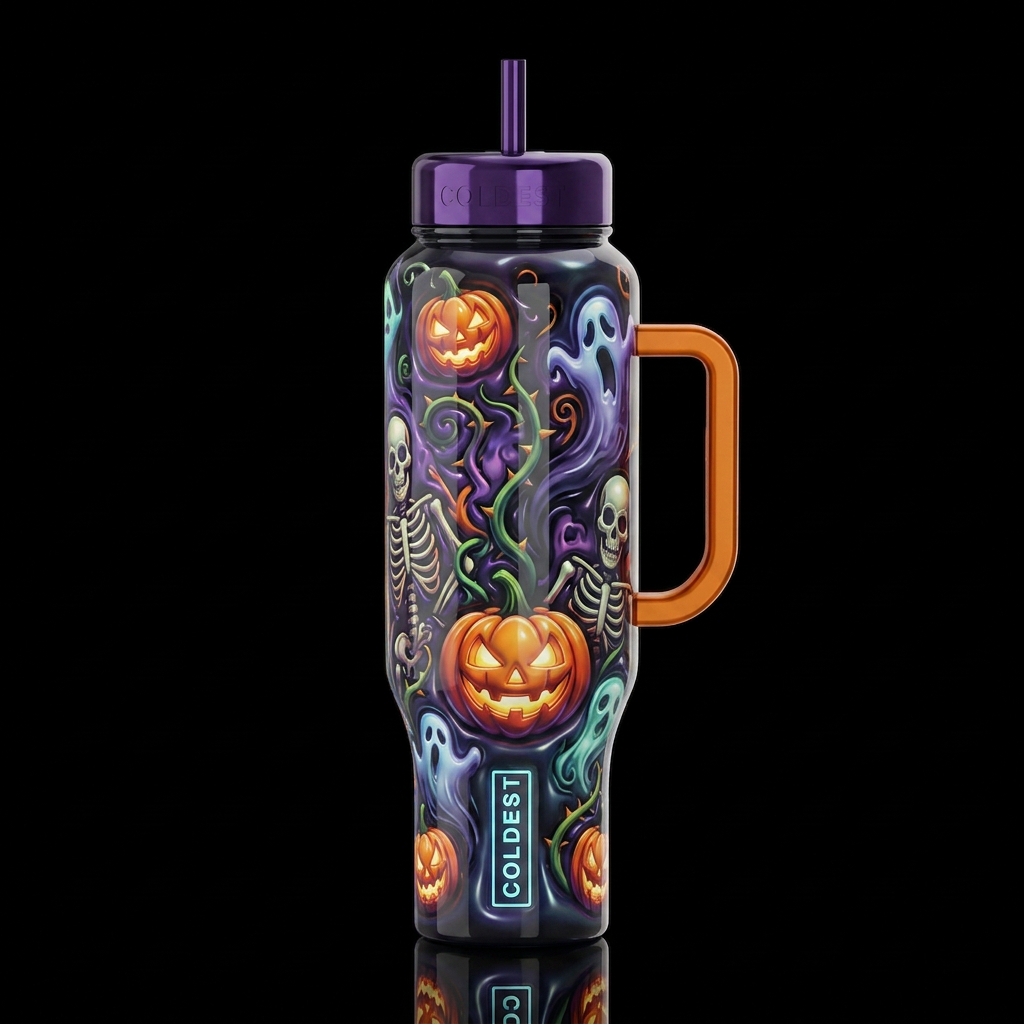 The evil within, glossy, trompe-l'œil, beautiferou... water bottle design