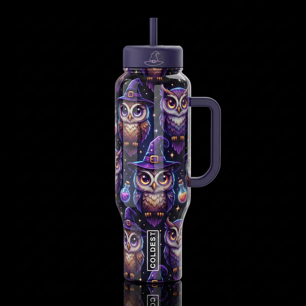 Cartoonish, dreamy eccentric, glossy, trompe-l'œil... water bottle design