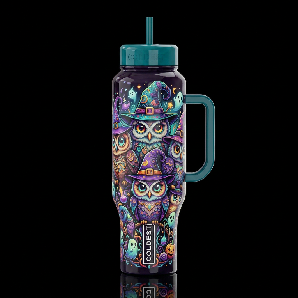 Cartoonish, dreamy eccentric, glossy, trompe-l'œil... water bottle design
