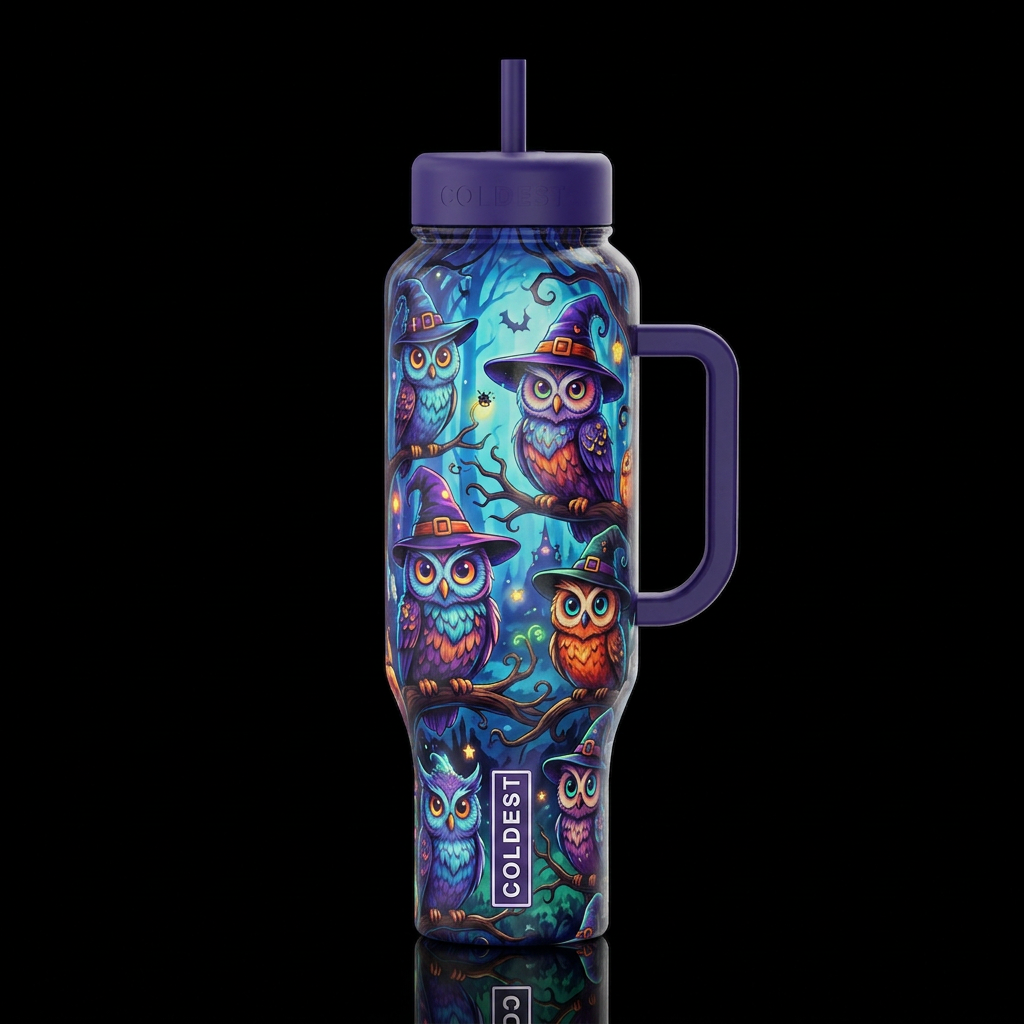 Cartoonish, dreamy eccentric, glossy, trompe-l'œil... water bottle design
