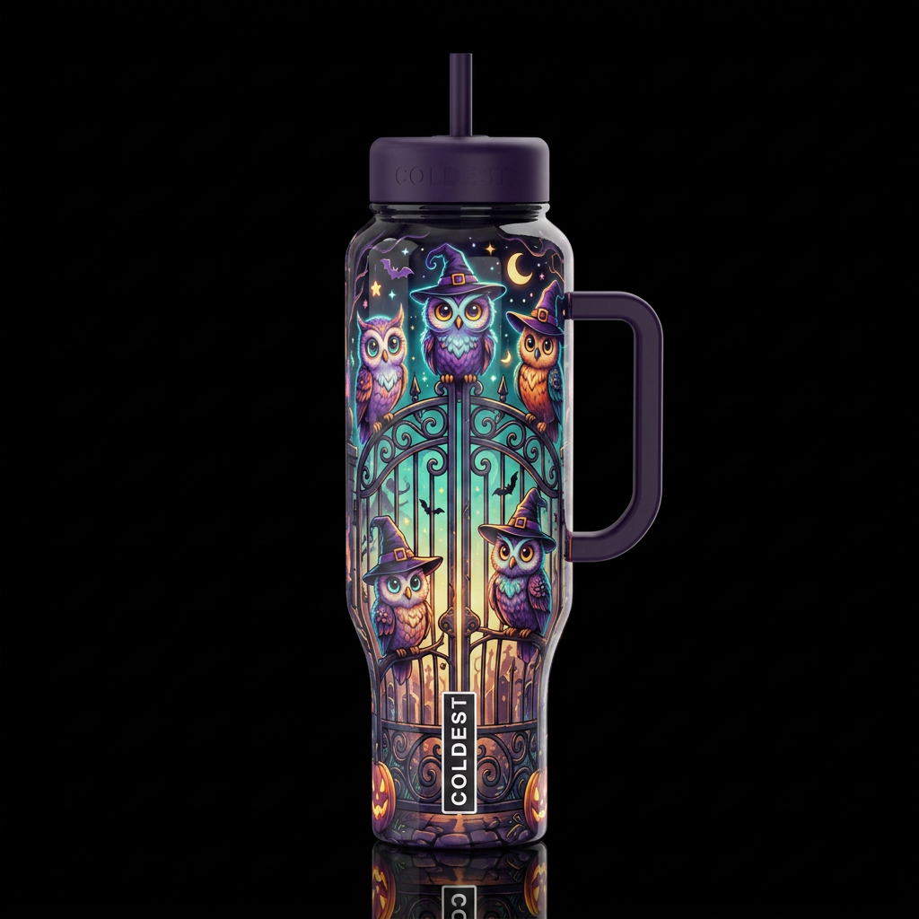 Cartoonish, dreamy eccentric, glossy, trompe-l'œil... water bottle design