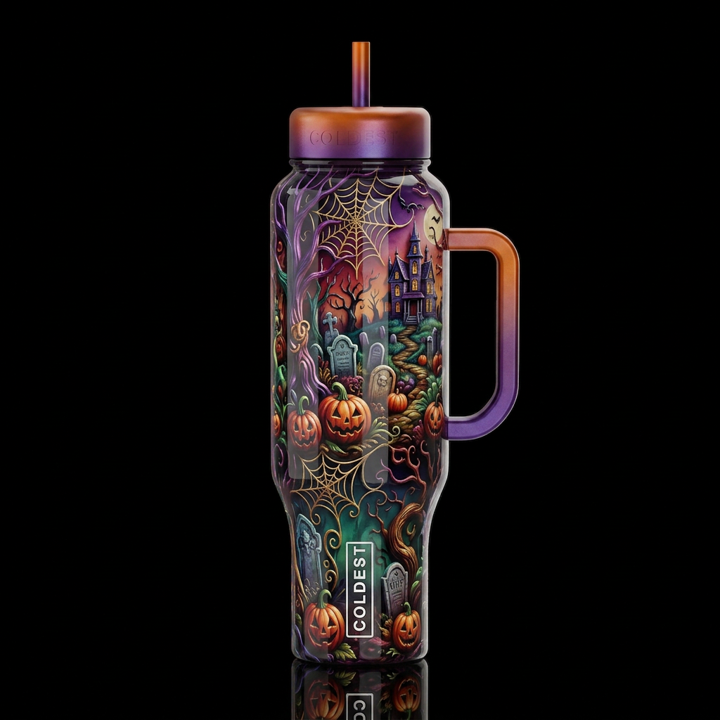 Ambiance, glossy, trompe-l'œil, beautiferous, Hall... water bottle design