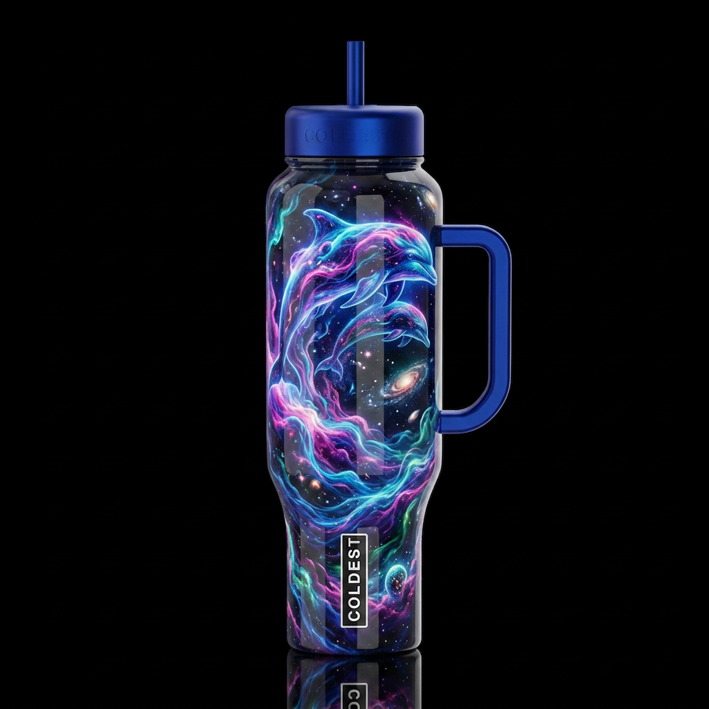 Ambiance, glossy, trompe-l'œil, beautiferous, drea... water bottle design