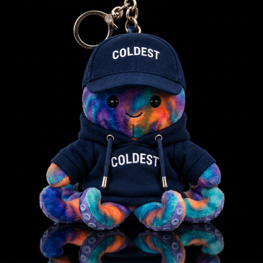 Octopus, multi color water bottle design