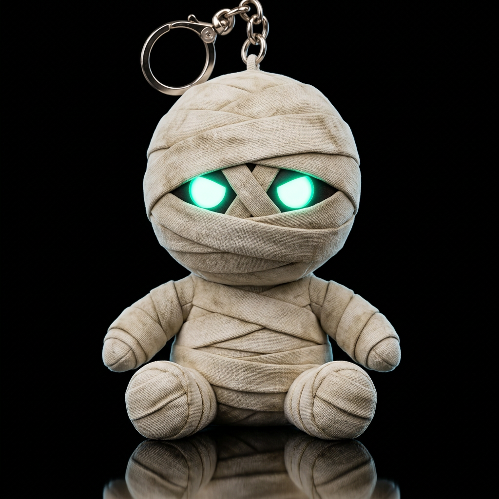 Mummy no shirt or hat,glowie eyes water bottle design