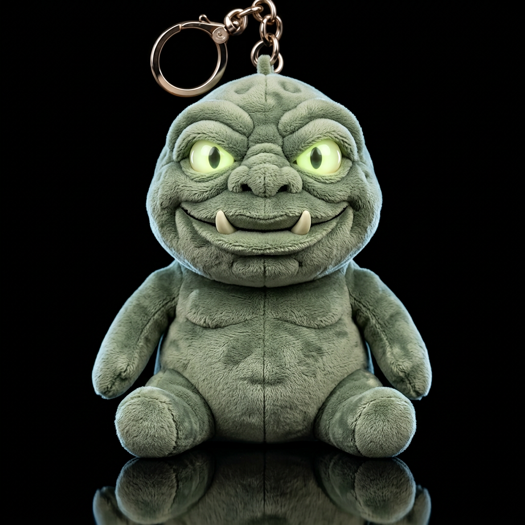 Boglin style with glowie, no shirt no hat no legs water bottle design