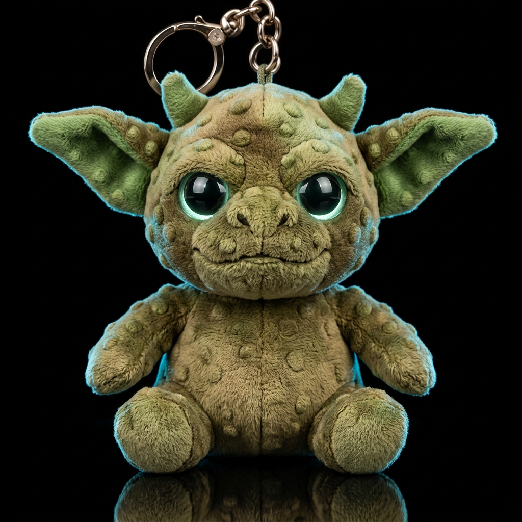 Boglin style with glowie, no shirt no hat water bottle design