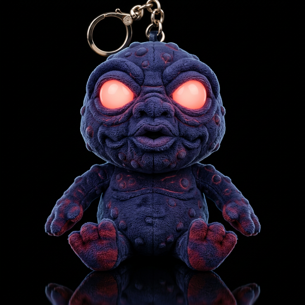 Boglin style with glowie, no shirt no hat,red and ... water bottle design