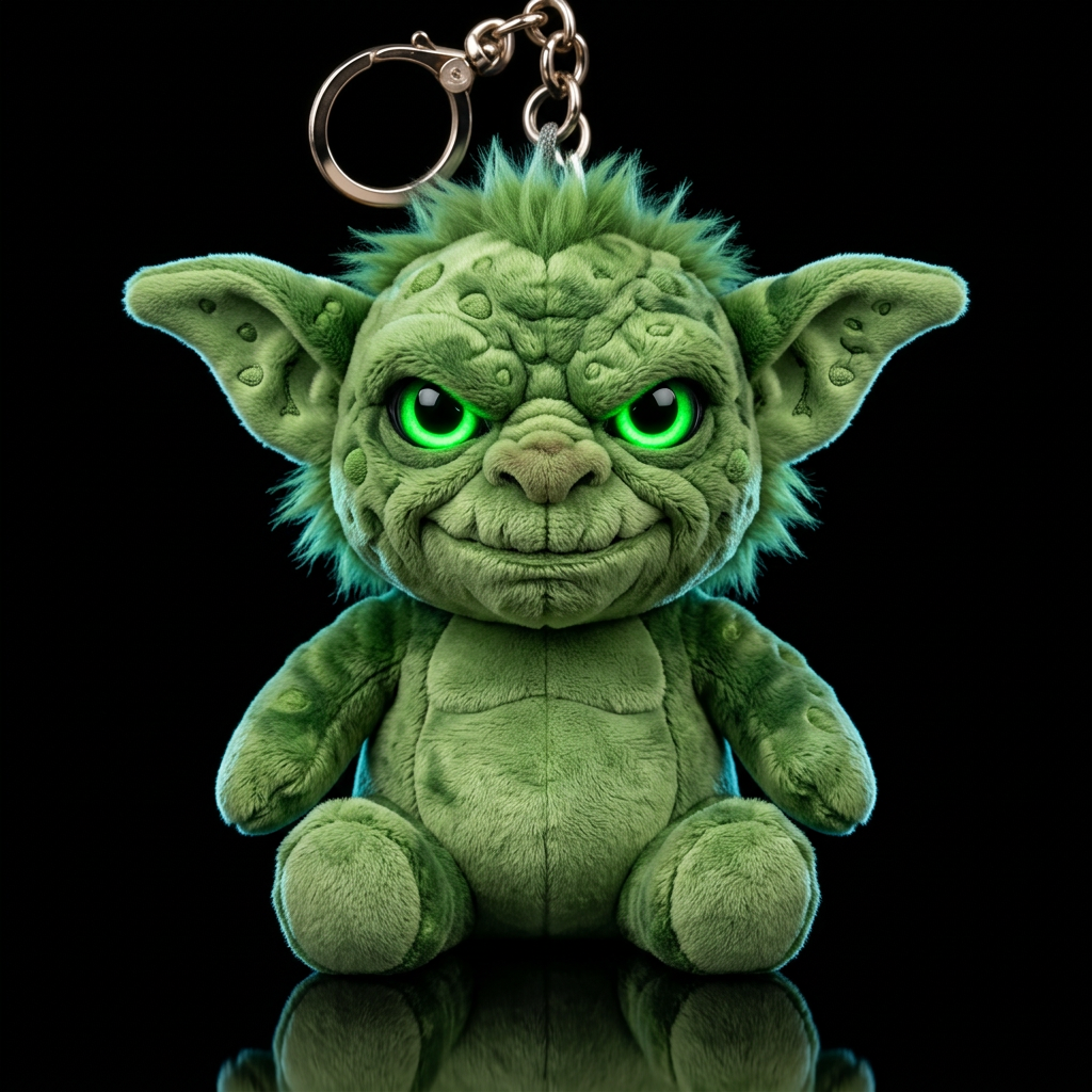 Boglin style with glowie, no shirt no hat,, trompe... water bottle design
