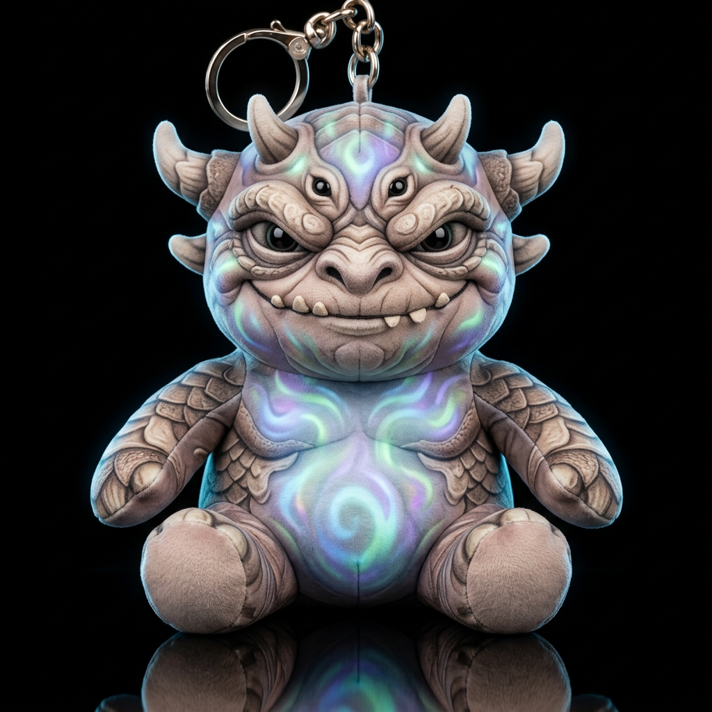 Boglin style with glowie, no shirt no hat,, trompe... water bottle design