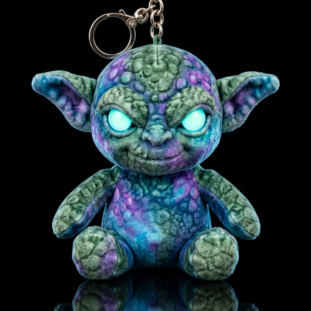 Boglin style with glowie, no shirt no hat,, trompe... water bottle design