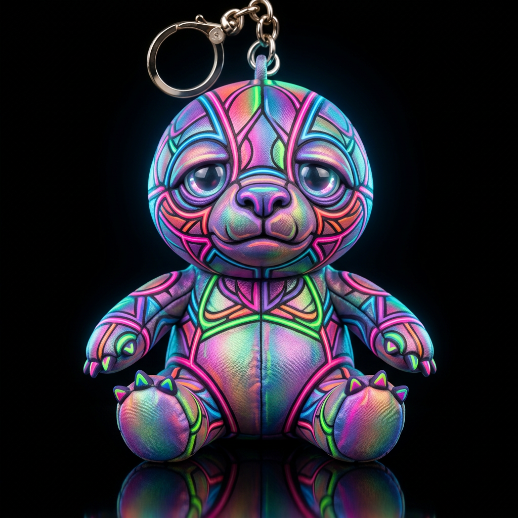 Boglin style with glowie, no shirt no hat,, trompe... water bottle design