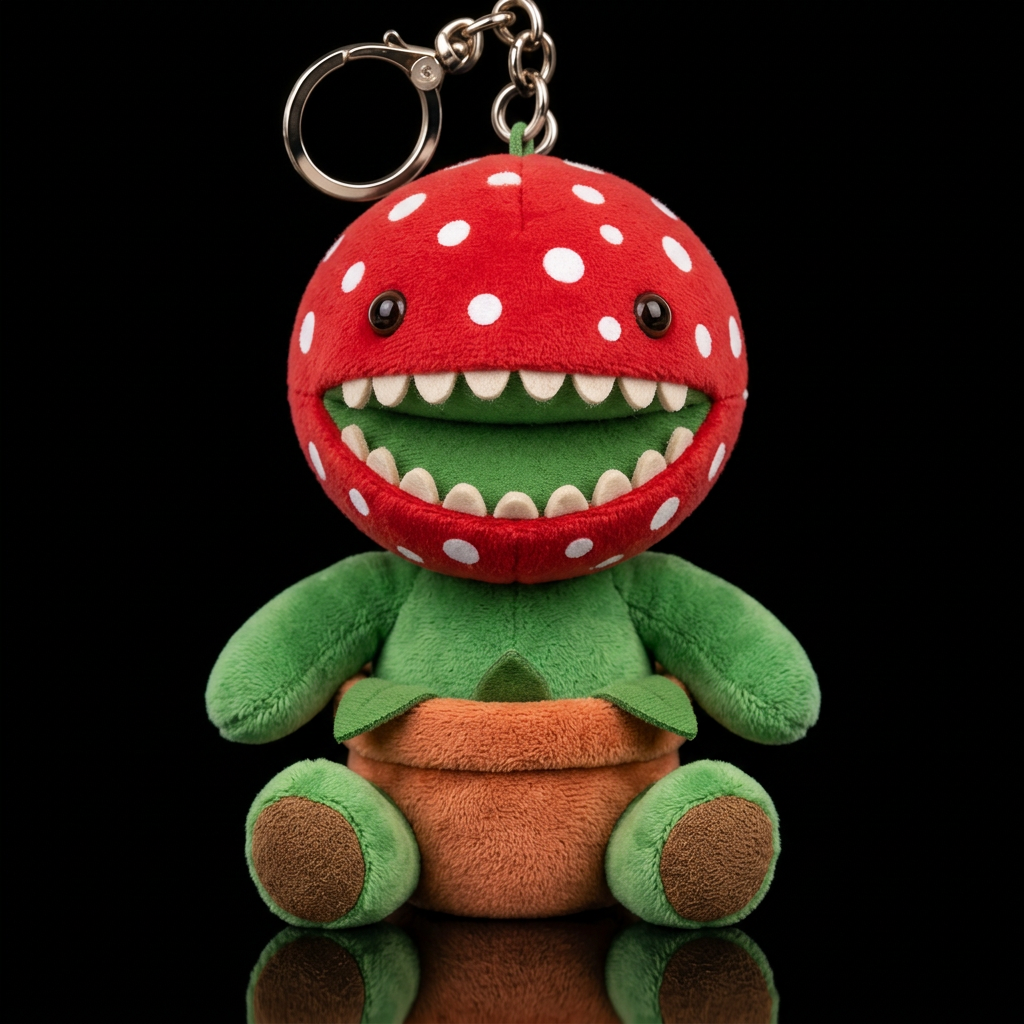 Carnivorous plant with teeth in a pot,no shirt no ... water bottle design