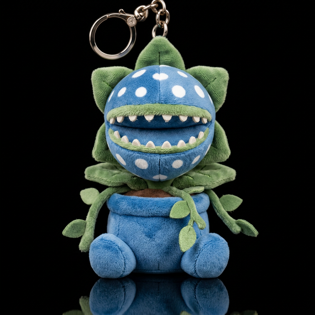 Carnivorous plant with teeth in a pot,no shirt no ... water bottle design