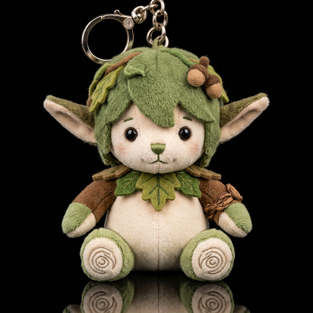 Wood elf no hat no shirt, whimsical water bottle design