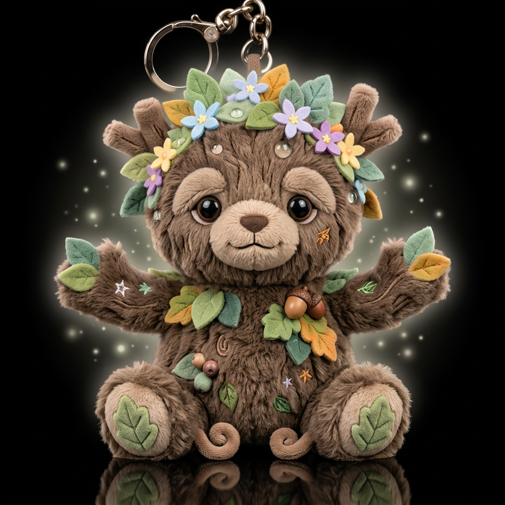 Treefolk, no shirt no hat, dreamy,whimsical water bottle design