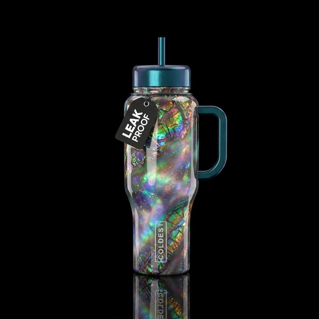 Amolite glowie mix,glossy, glowie, trompe-l'œil, b... water bottle design