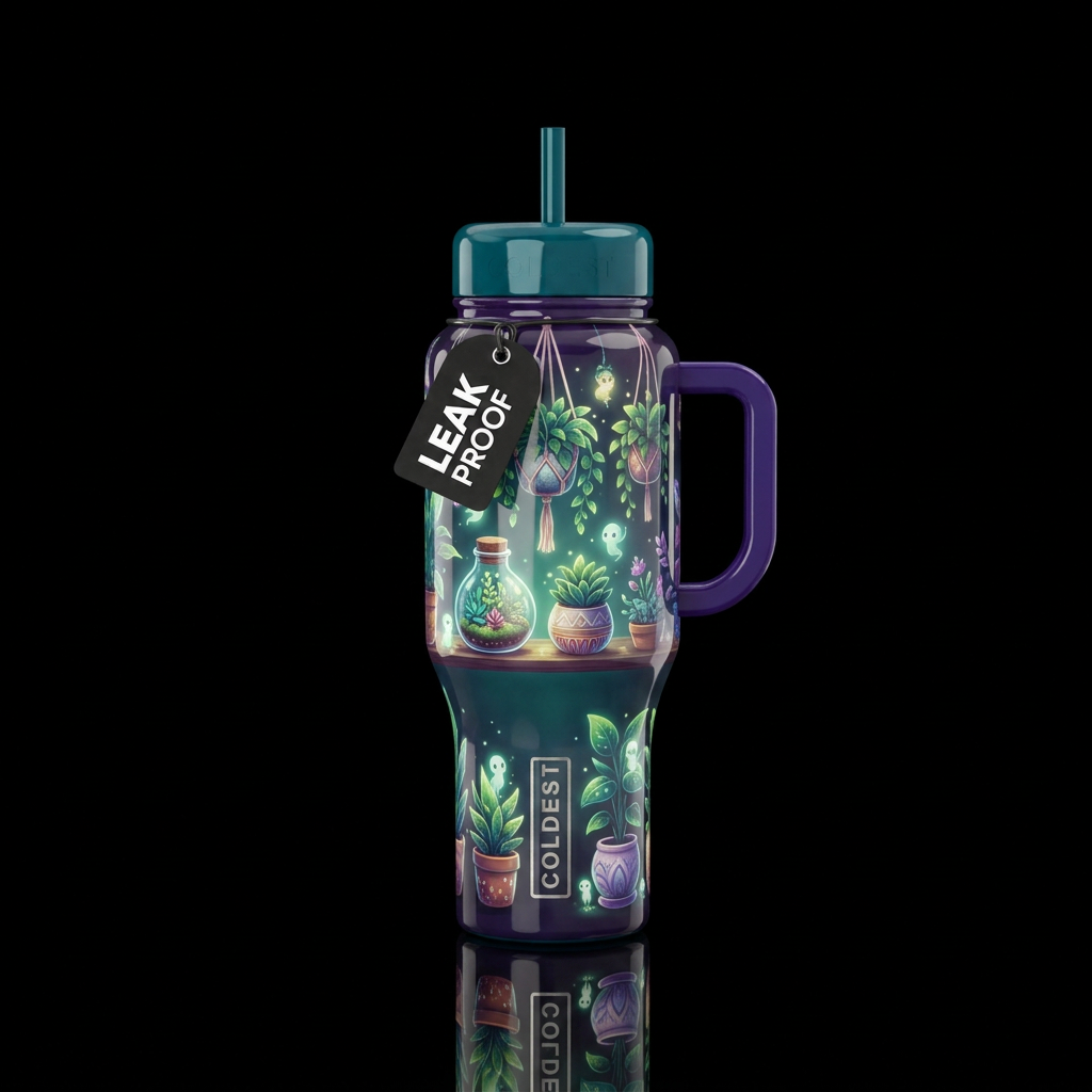 Spirit plant collector potted and hanging, glossy,... water bottle design
