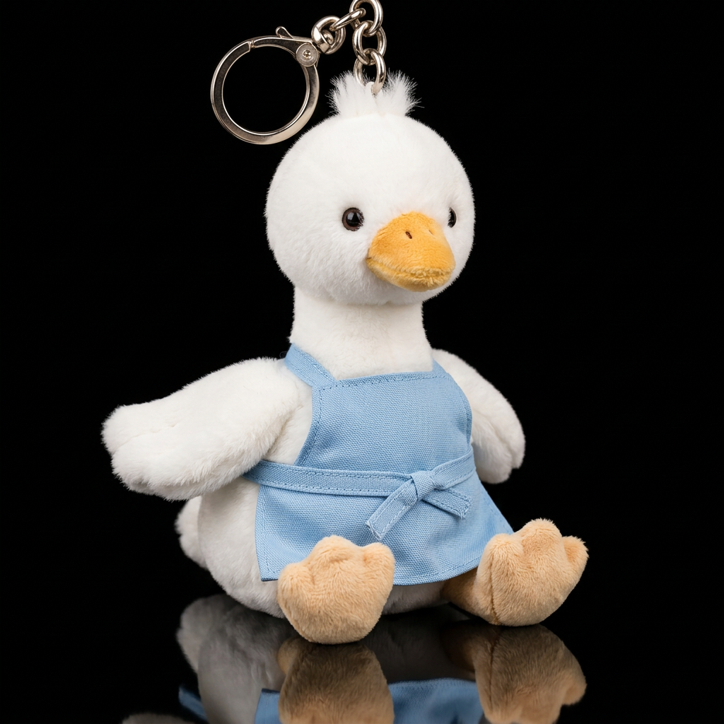 Goose in apron no hat water bottle design