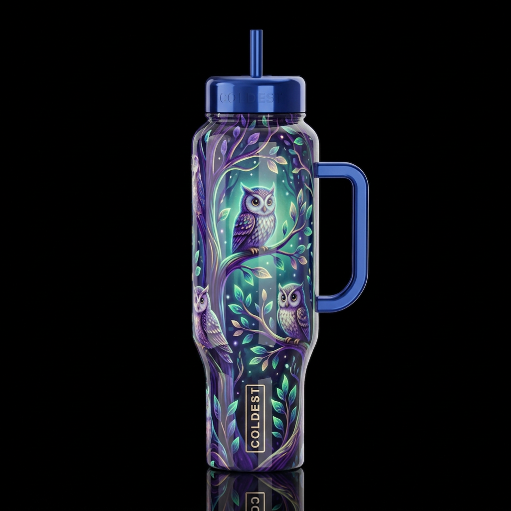 glossy, glowie, trompe-l'œil, beautiferous, dreamy... water bottle design