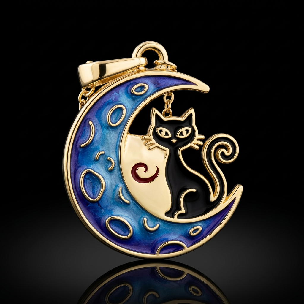 Kitty moon water bottle design