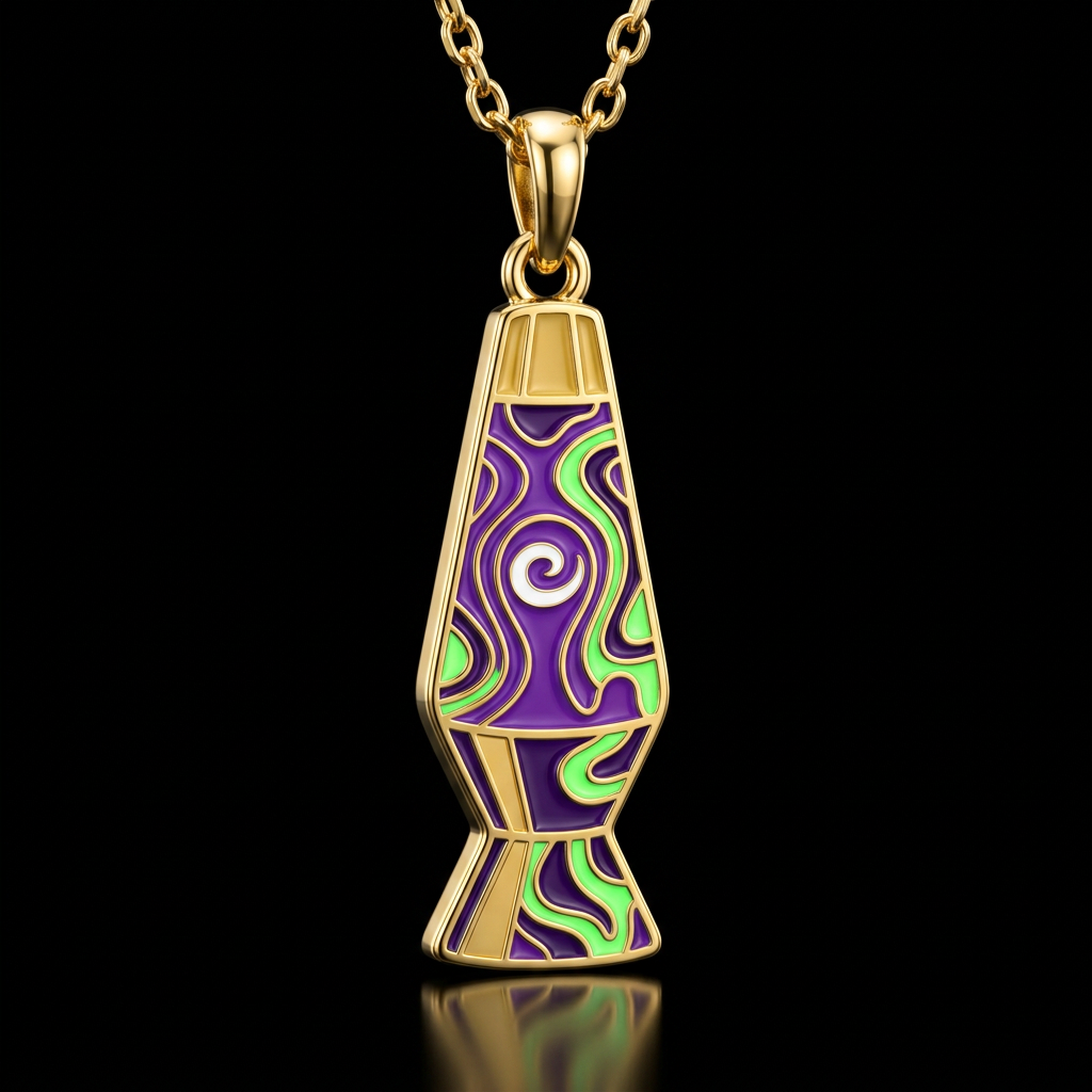 Psychedelic lava lamp glow water bottle design