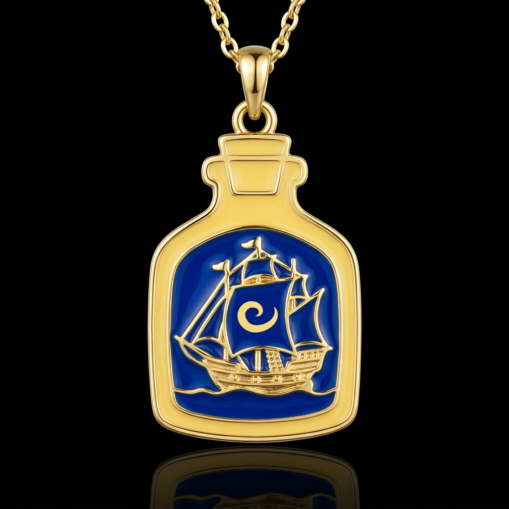 Bottled ship water bottle design
