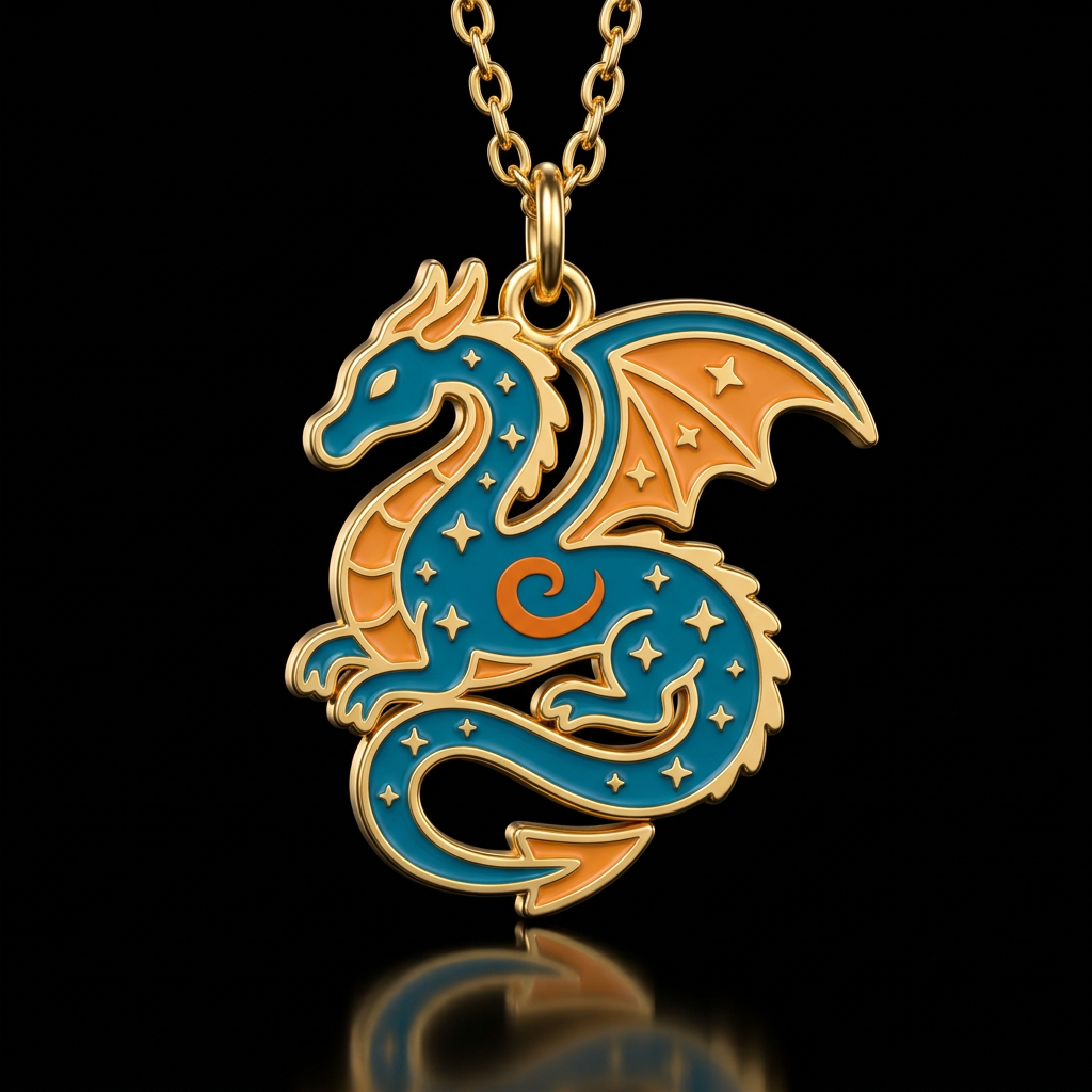 Starry drake water bottle design