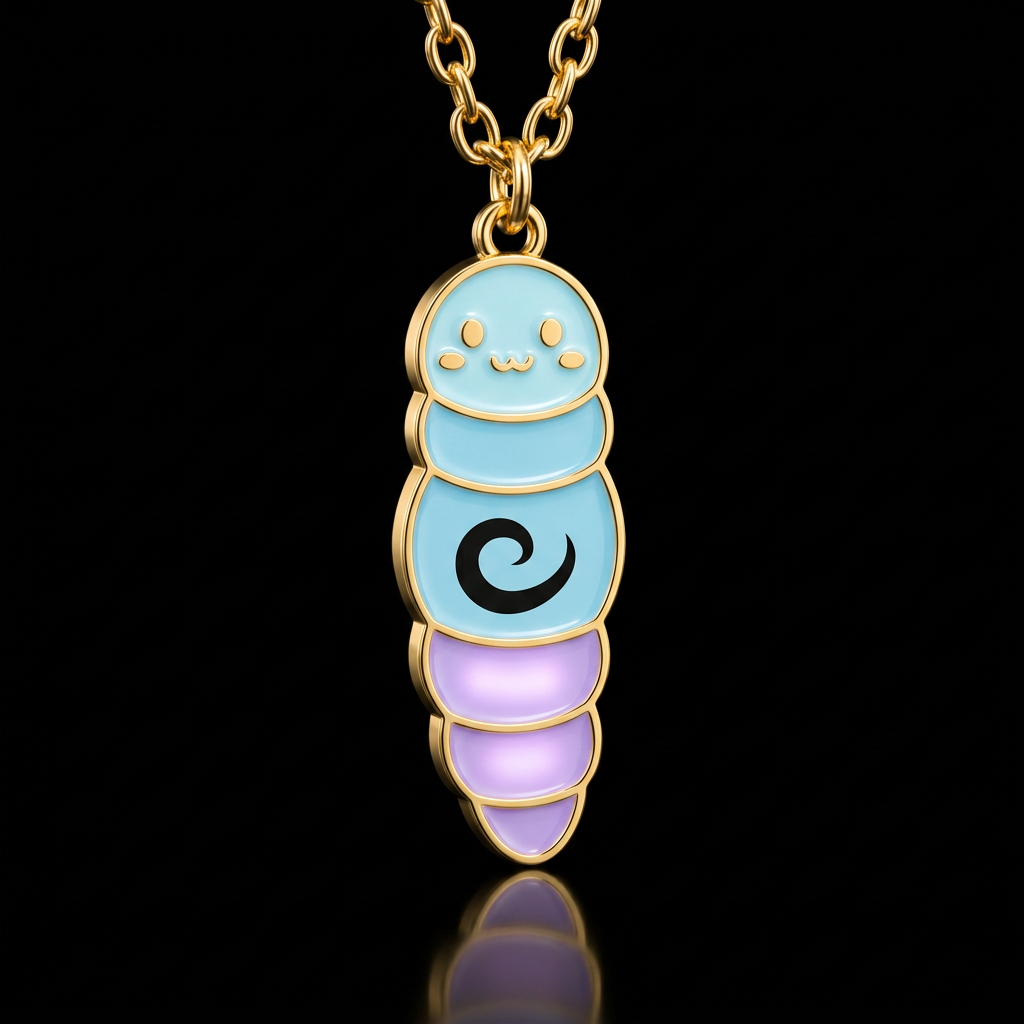 Glow worm water bottle design