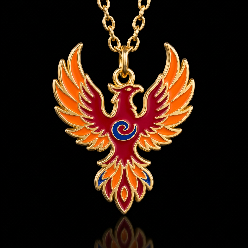Fire phoenix water bottle design