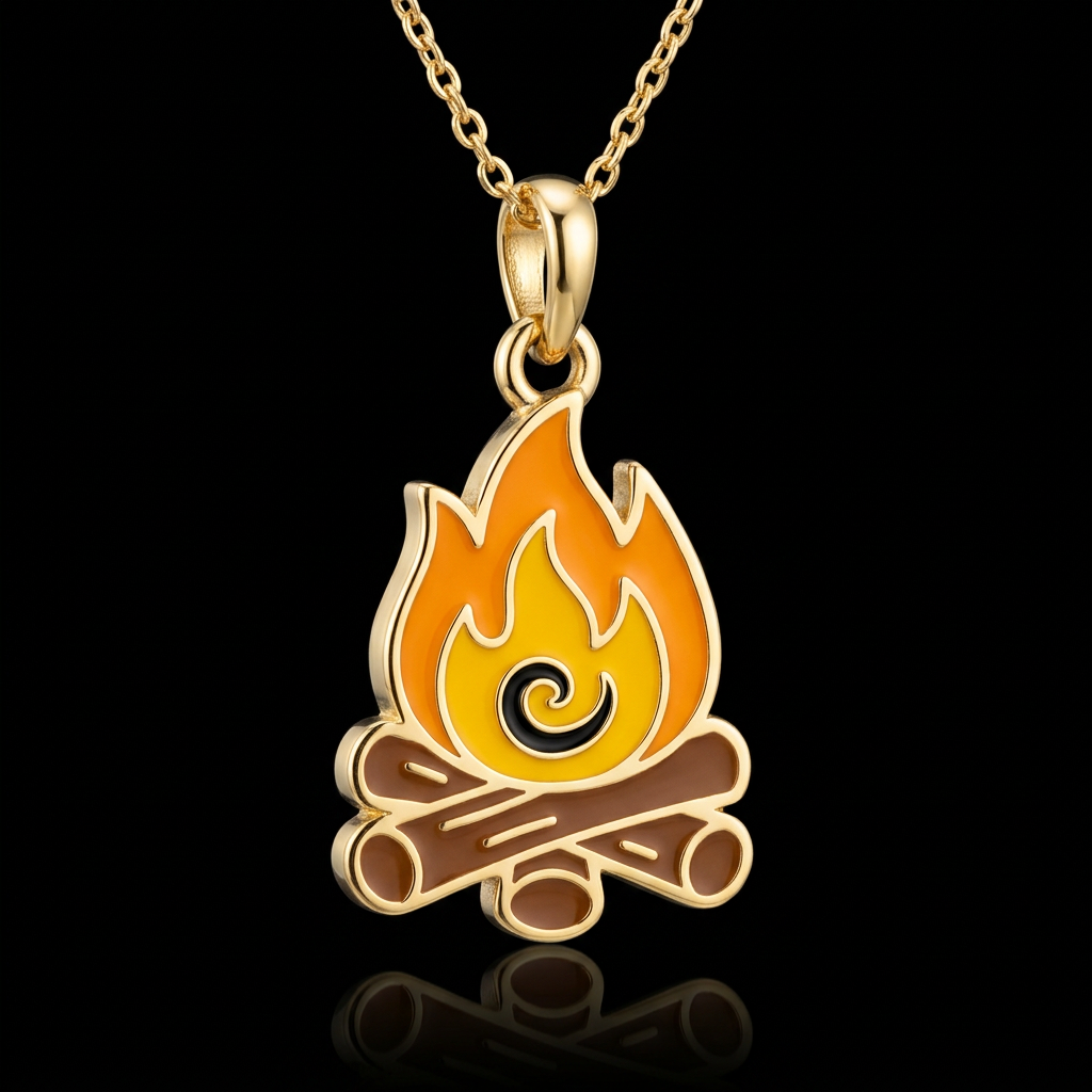 Campfire water bottle design