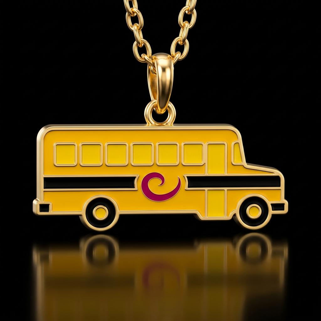 School bus water bottle design