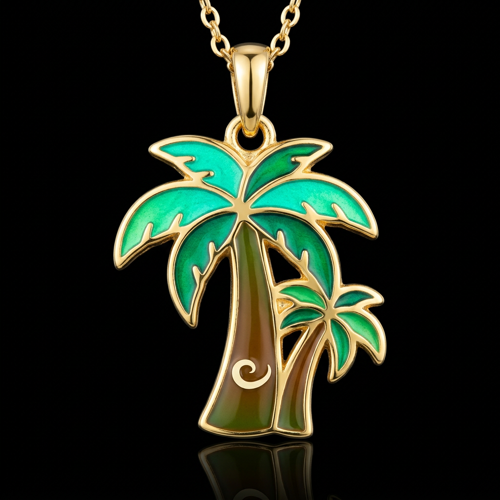 Palm trees water bottle design