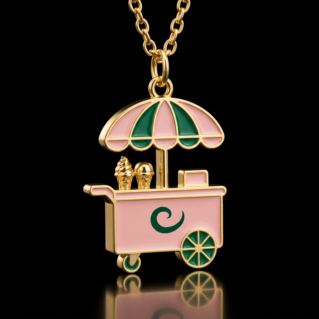 Ice cream cart water bottle design