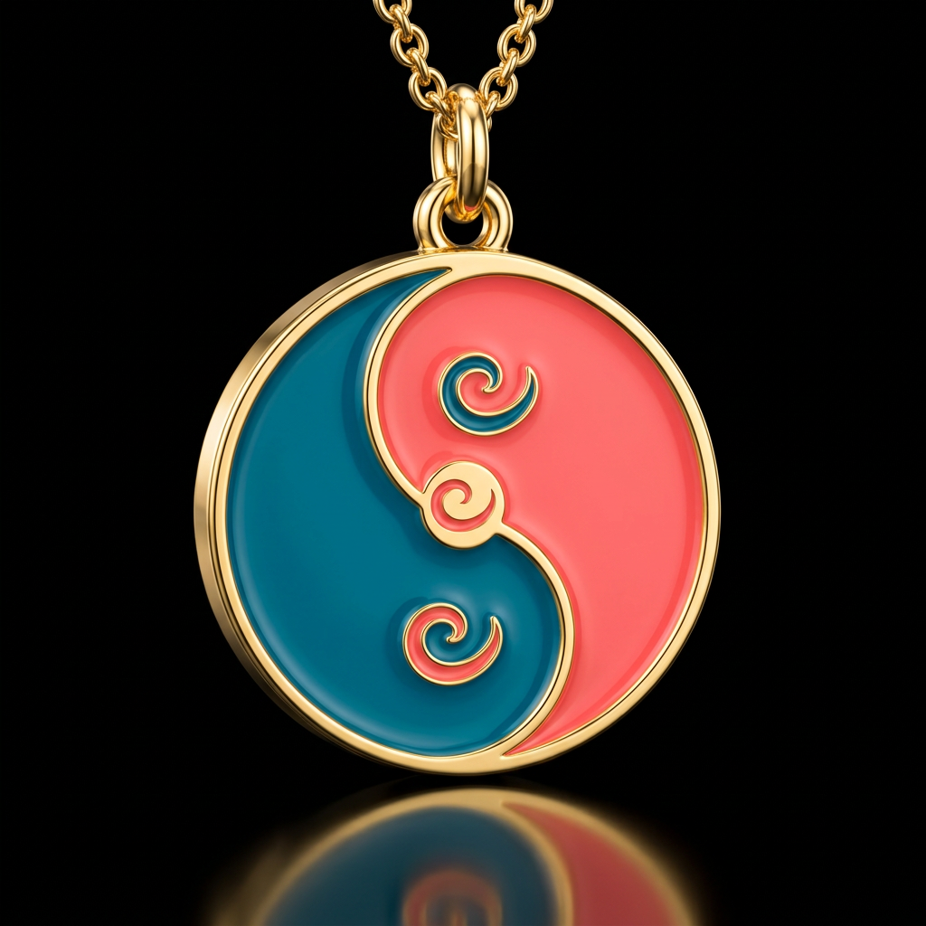 Yin yang water bottle design