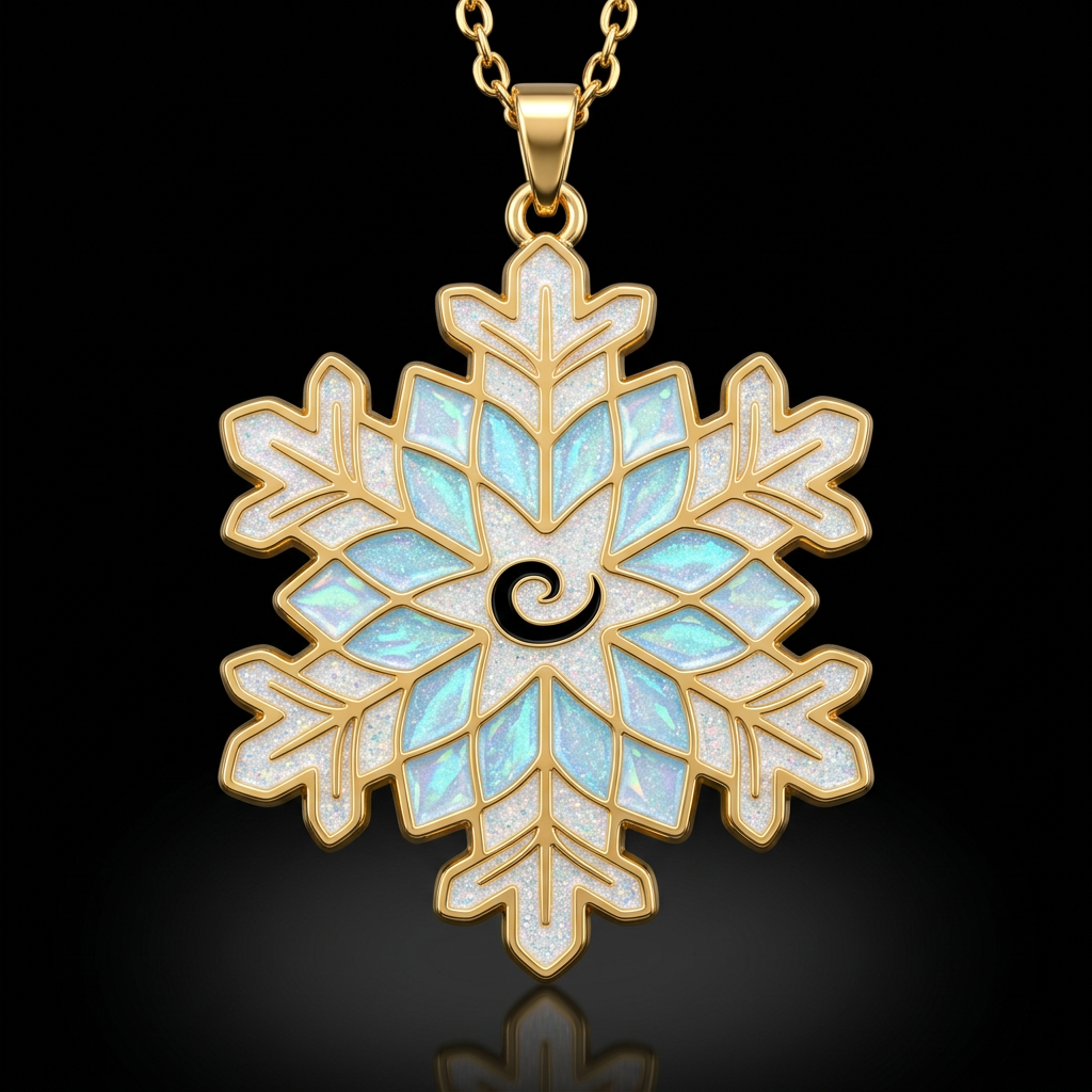 Snow flake water bottle design