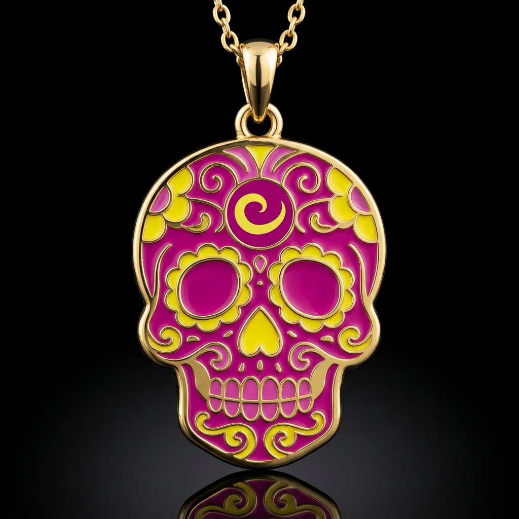 Day of the dead water bottle design