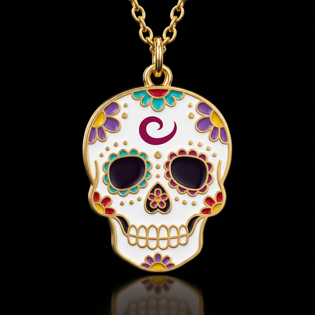 Day of the Dead water bottle design