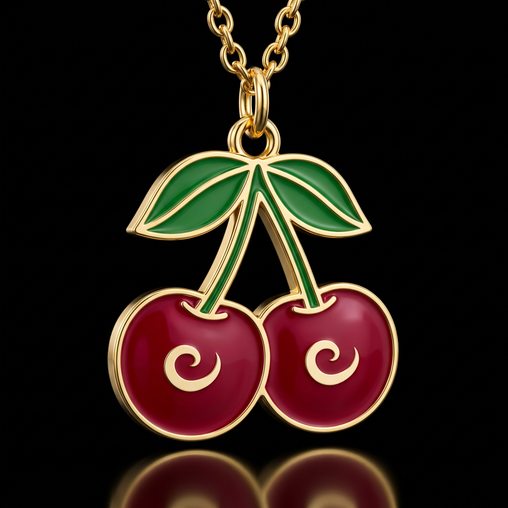 Cherries water bottle design
