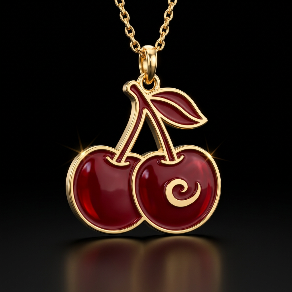 Cheerie cherries water bottle design