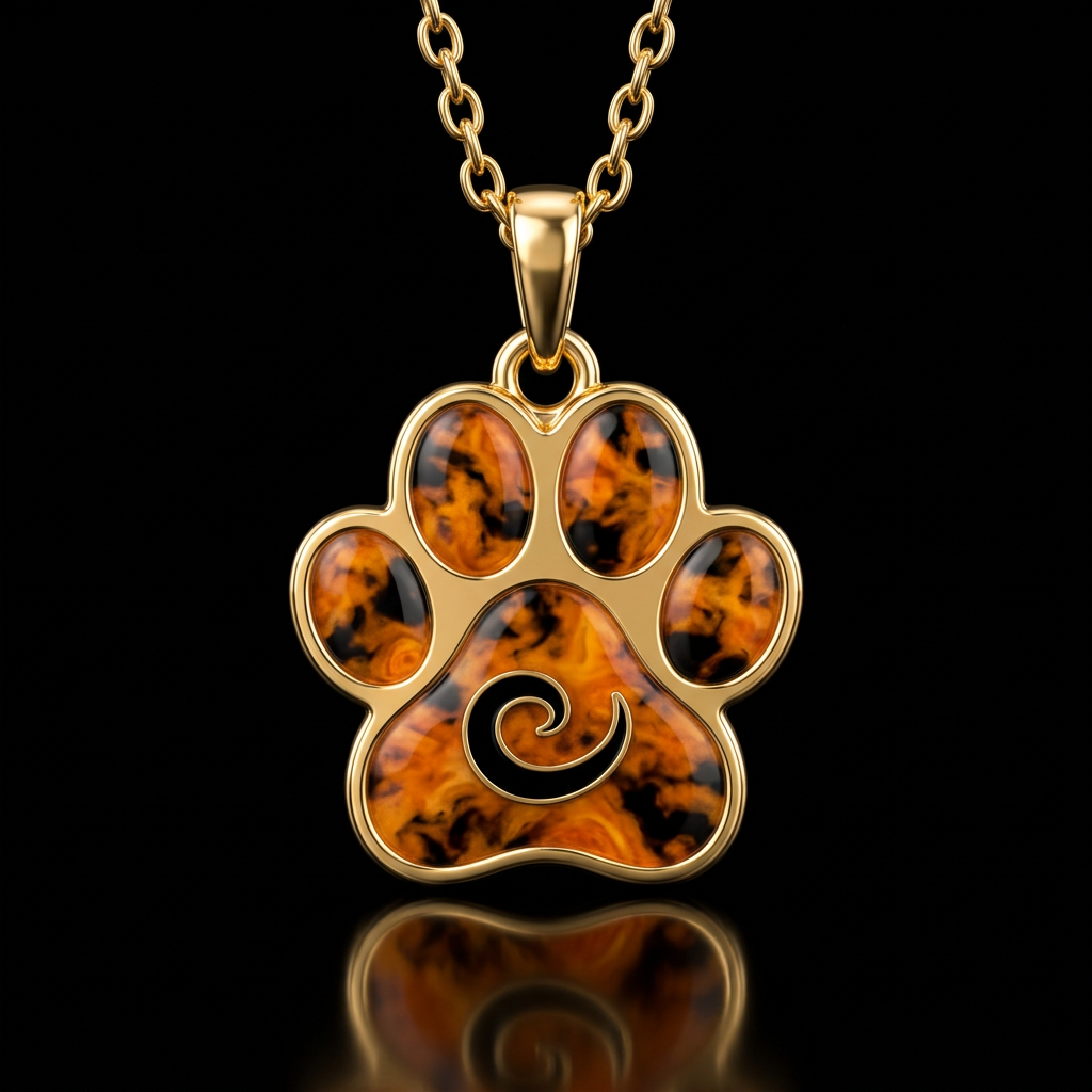 Paw print water bottle design