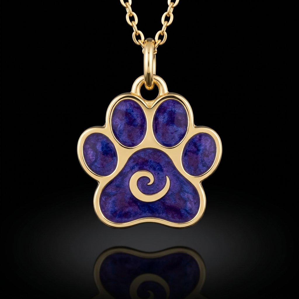 Paw print water bottle design